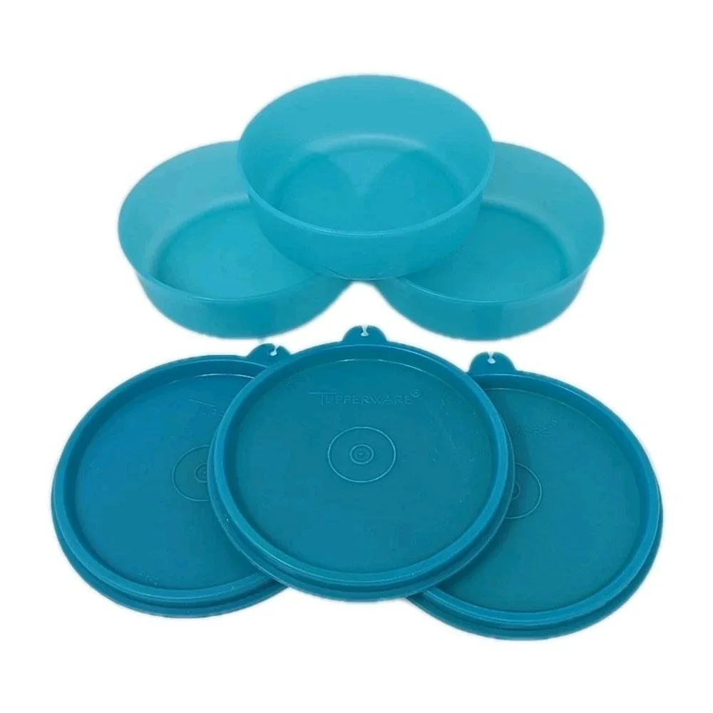 Vintage Tupperware Little Wonders Containers 1286-16 Set of 3 - W Lids New U57